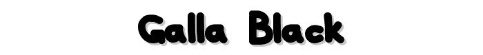 Galla Black font